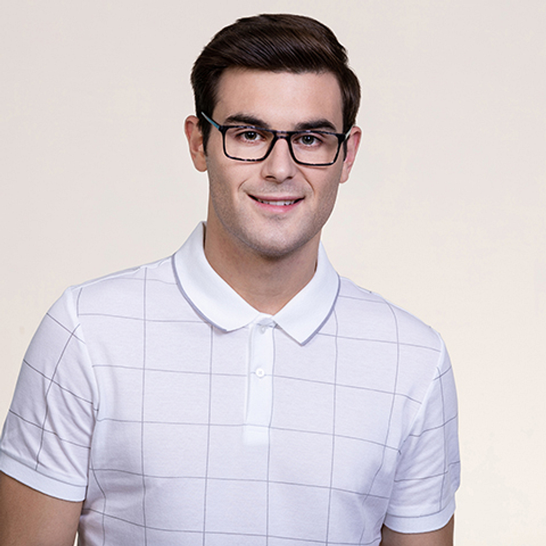 Vincent Chase Online Black Full Rim Rectangle left side