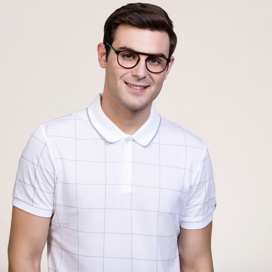 Vincent Chase Online Red Transparent Full Rim Round left side