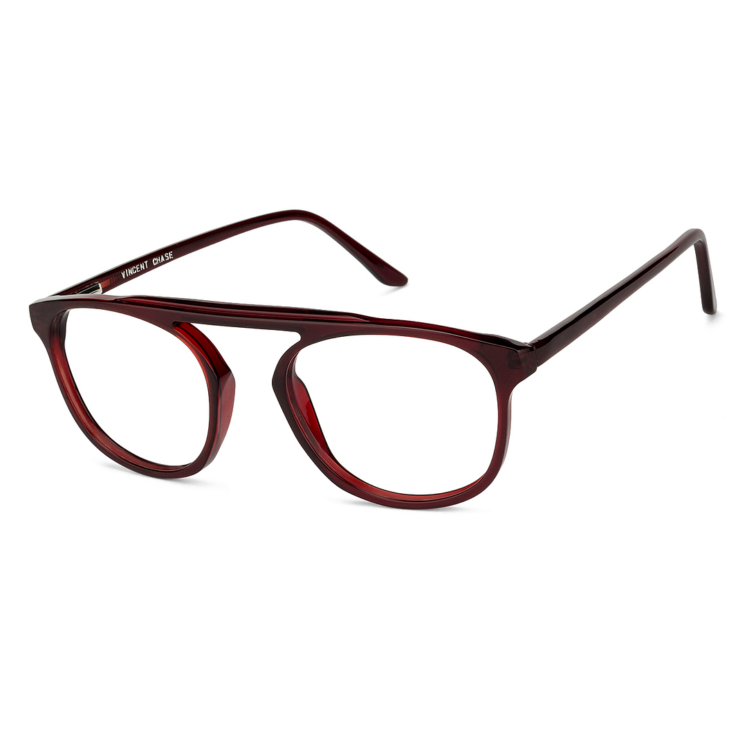 Vincent Chase Online Red Transparent Full Rim Round right side
