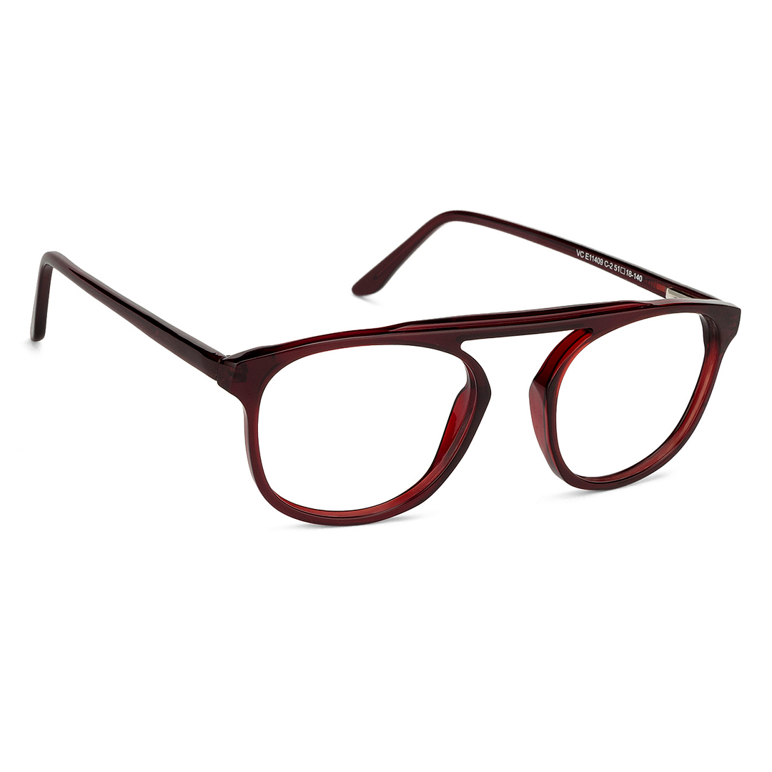 Vincent Chase Online Red Transparent Full Rim Round right side