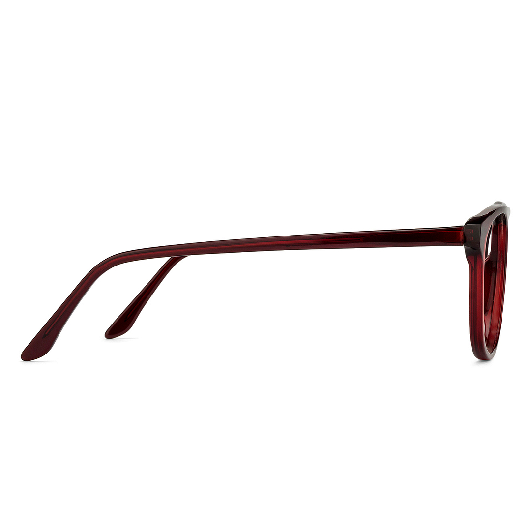 Vincent Chase Online Red Transparent Full Rim Round left side