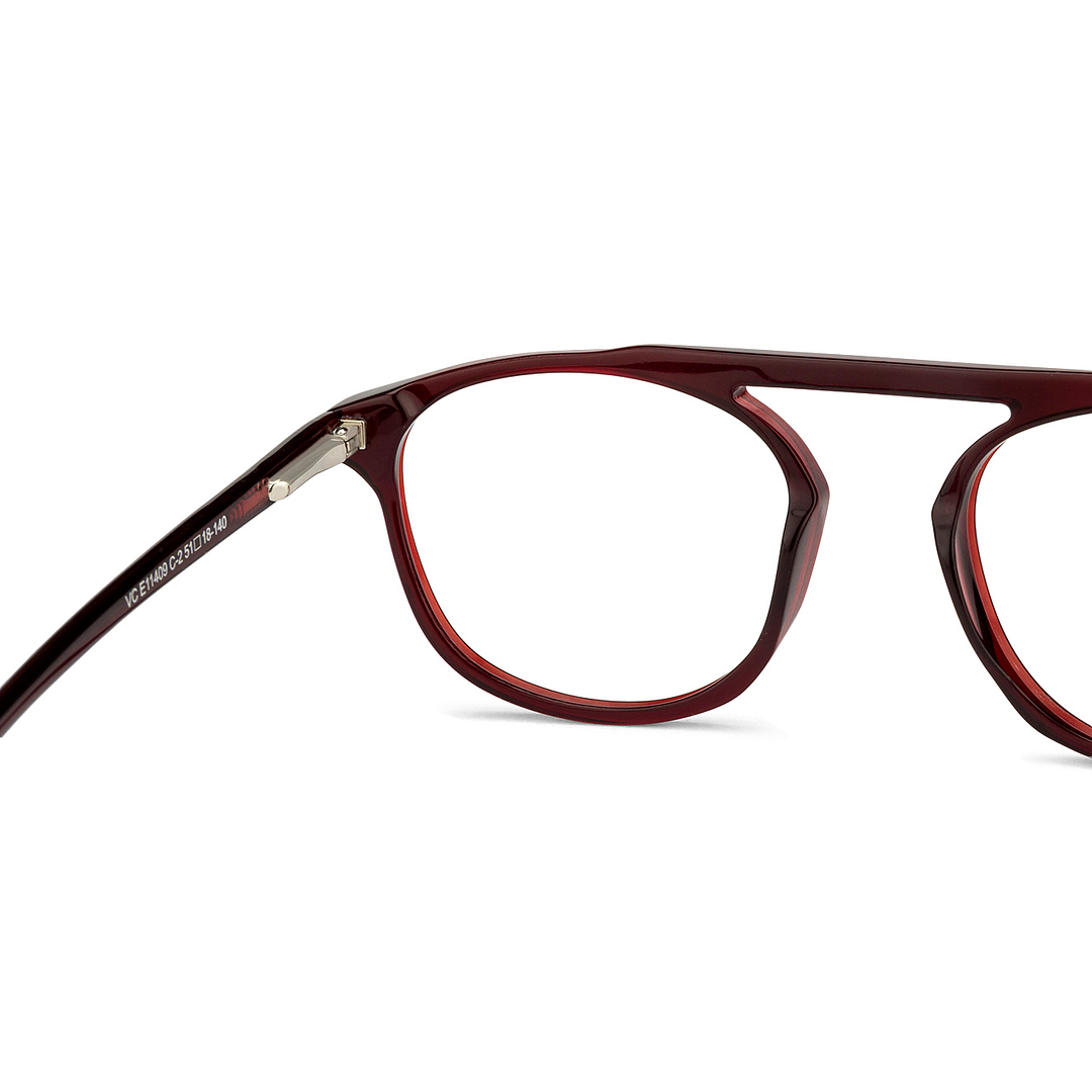 Vincent Chase Online Red Transparent Full Rim Round right side