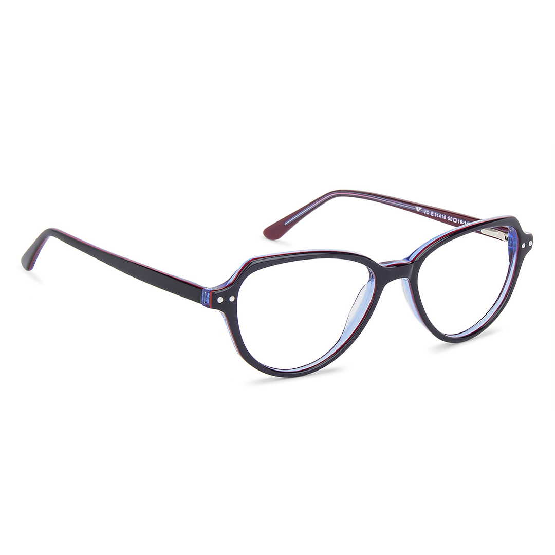 Vincent Chase Online Sky Blue Full Rim Cat Eye left side
