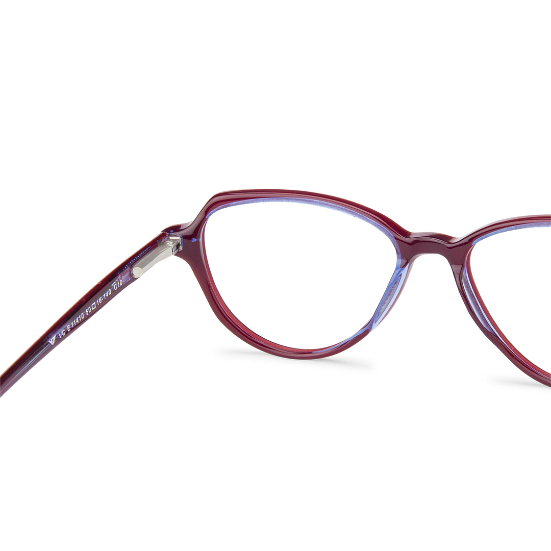 Vincent Chase Online Sky Blue Full Rim Cat Eye left side