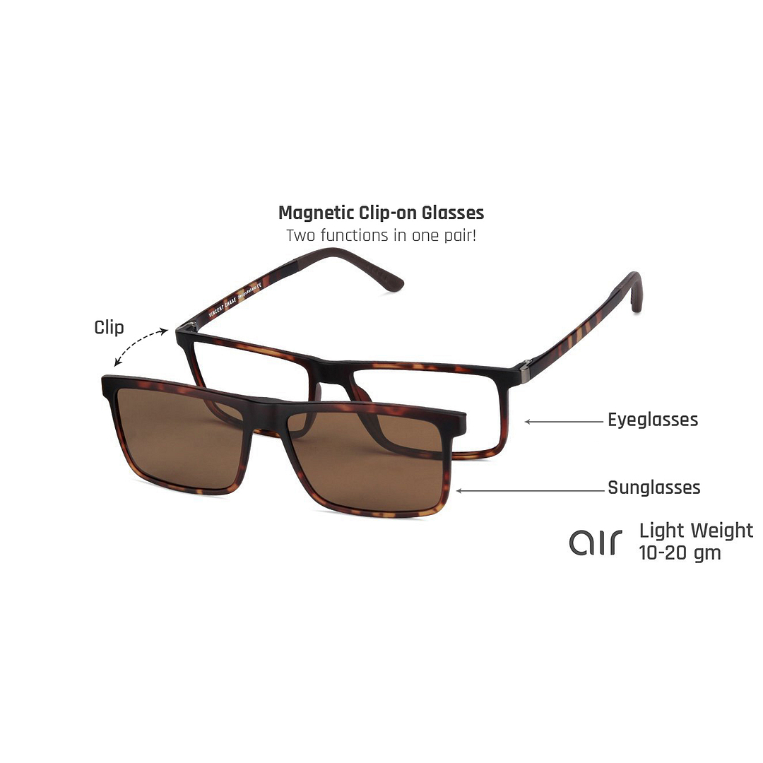 Lenskart Air Online Light Brown Full Rim Rectangle right side