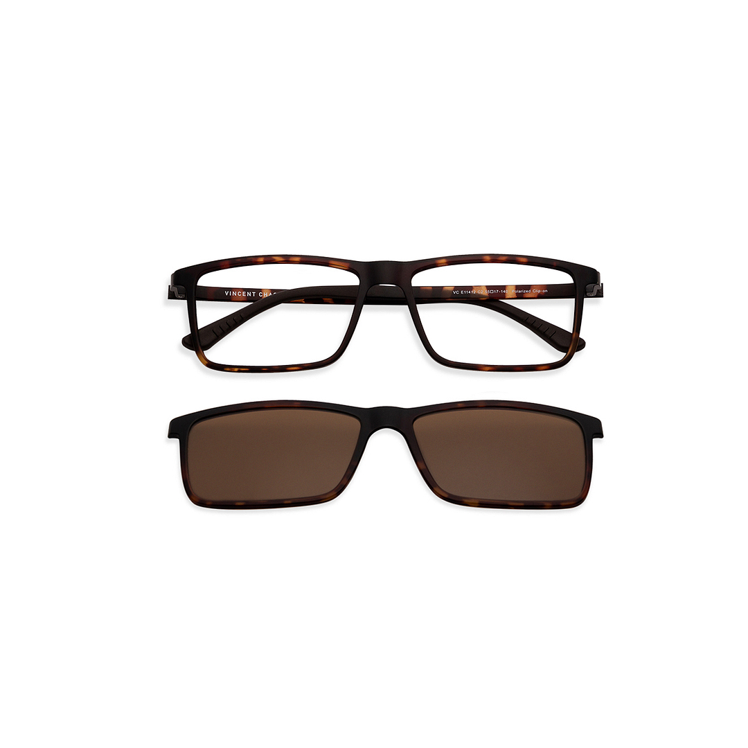 Lenskart Air Online Light Brown Full Rim Rectangle left side