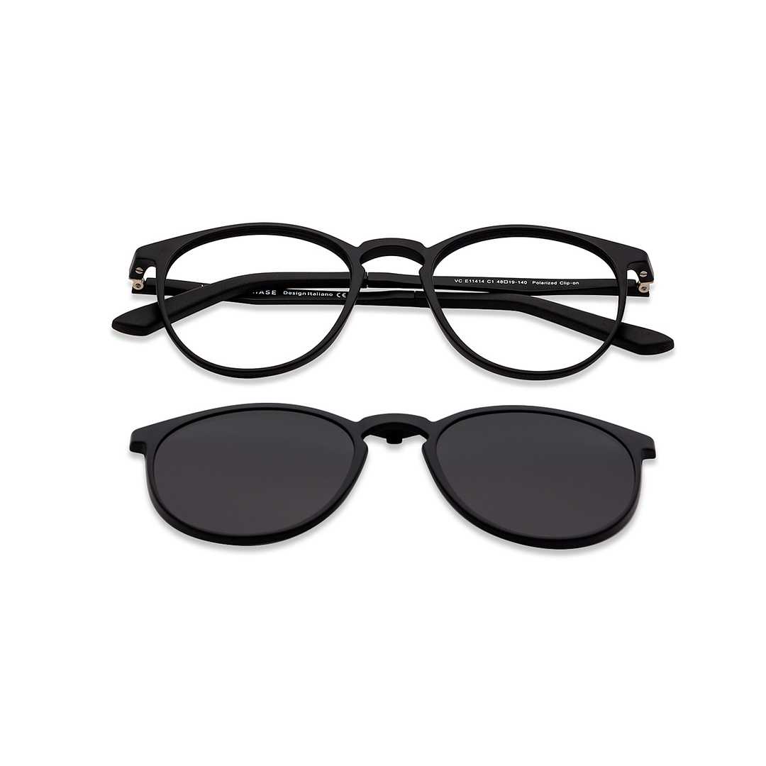 Lenskart Air Online Black Full Rim Round left side