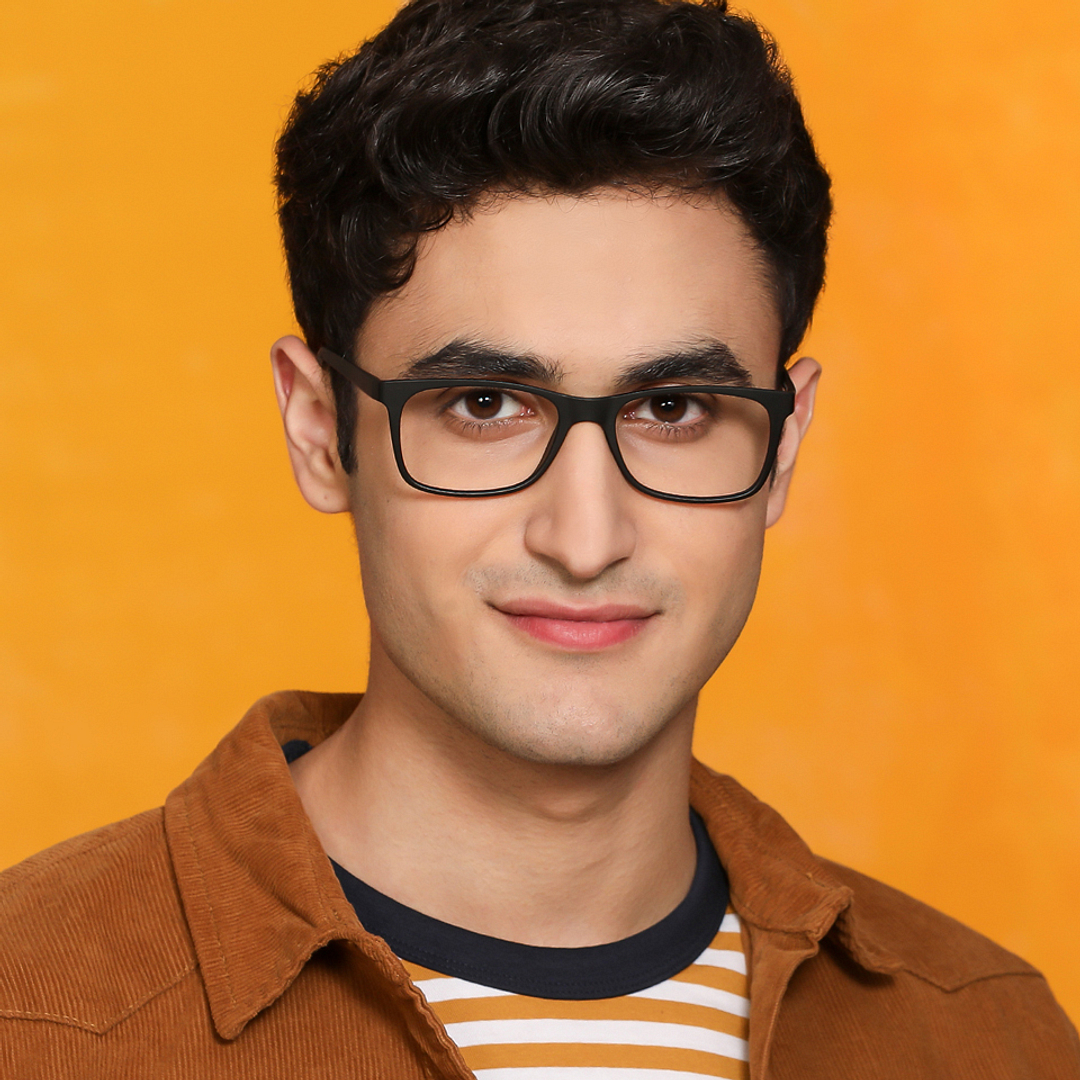 Lenskart Air Online Black Full Rim Rectangle right side