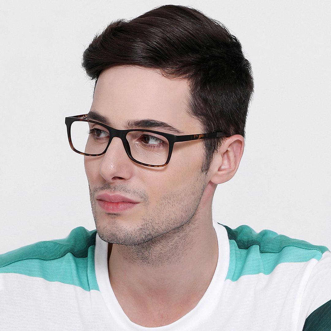 Lenskart Air Online Light Brown Full Rim Rectangle left side