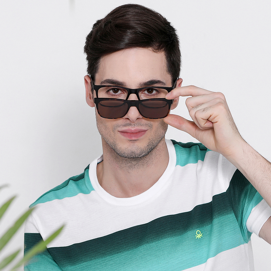 Lenskart Air Online Light Brown Full Rim Rectangle left side