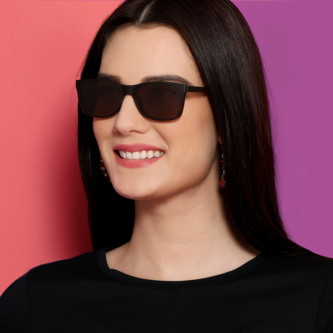 Lenskart Air Online Light Brown Full Rim Rectangle right side