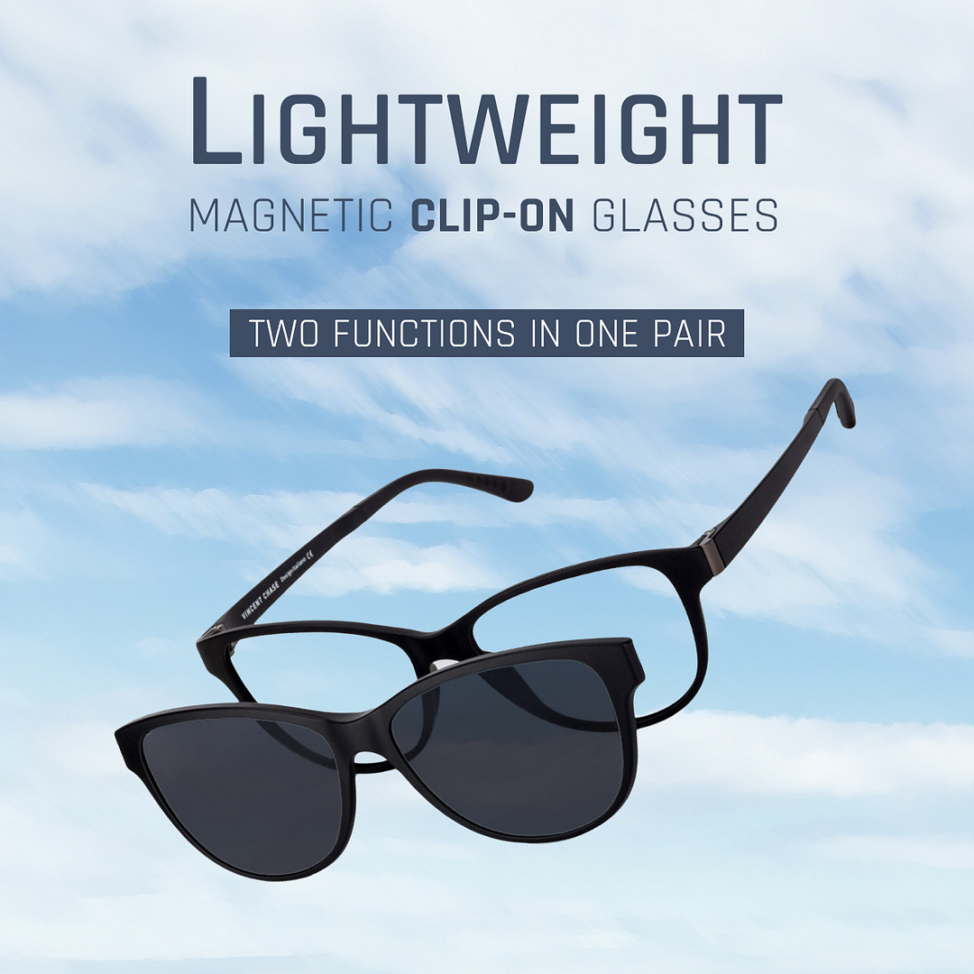 Lenskart Air Online Black Full Rim Cat Eye left side