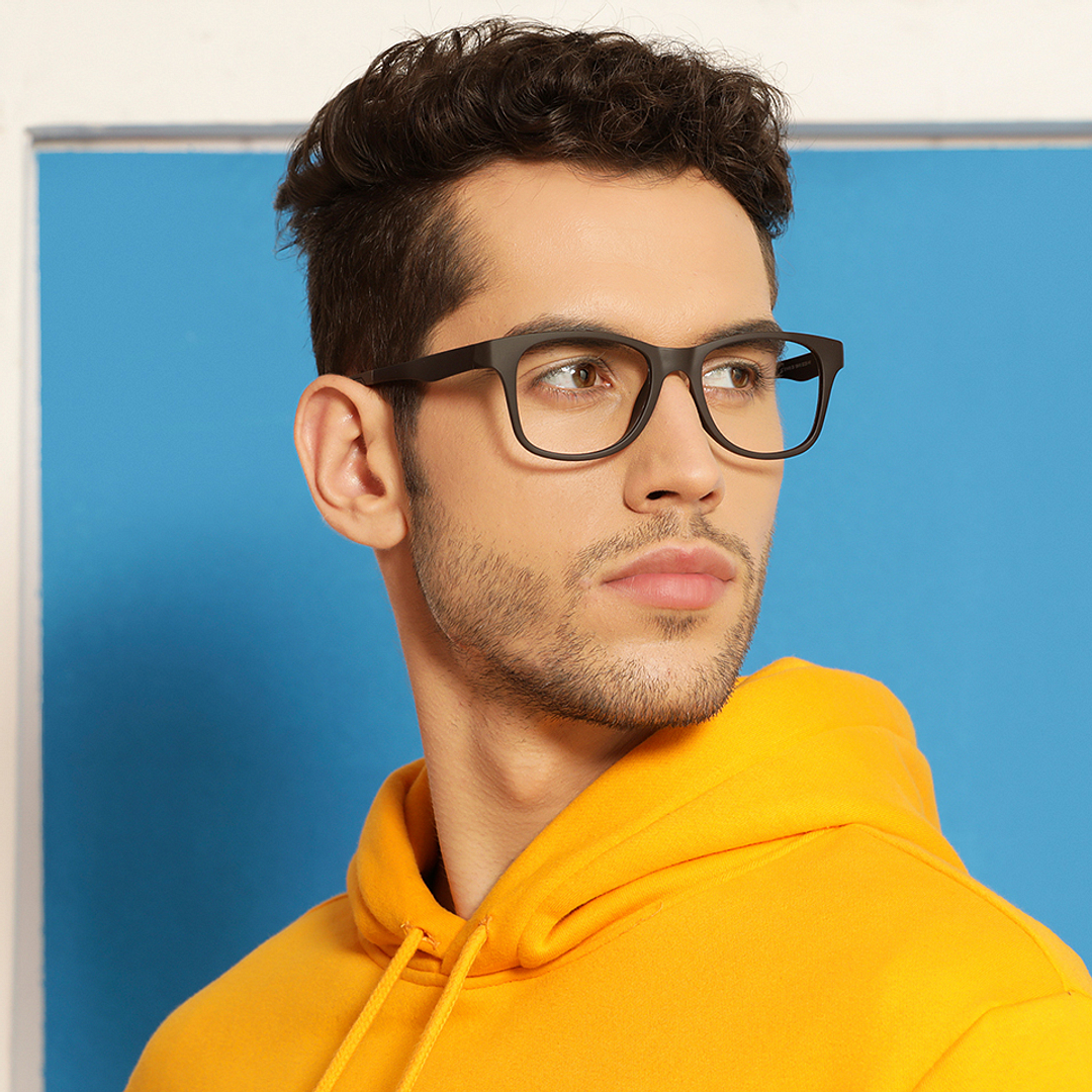 Lenskart Air Online Light Brown Full Rim Square left side