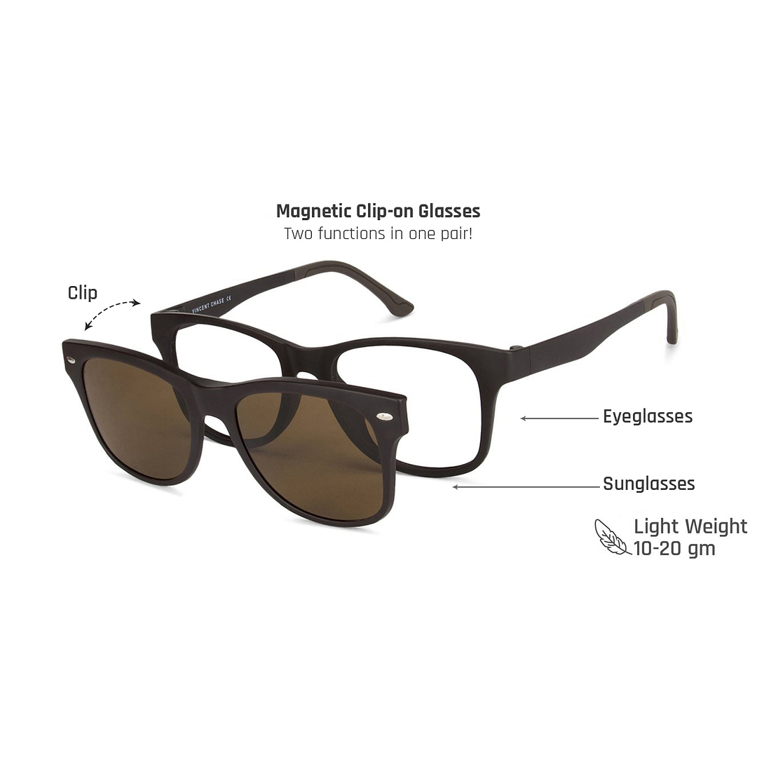 Lenskart Air Online Light Brown Full Rim Square left side