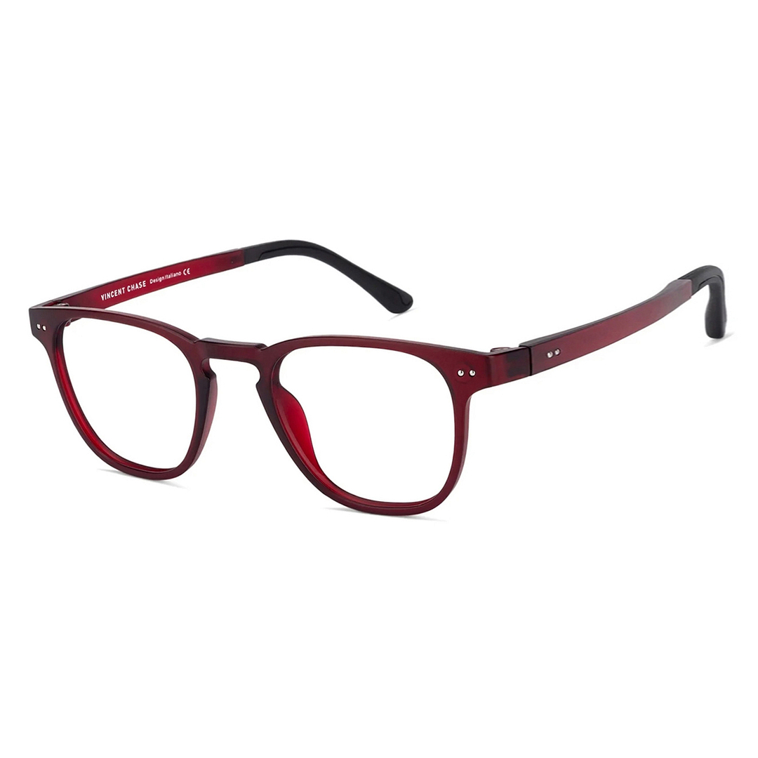 Lenskart Air Online Red Full Rim Square left side