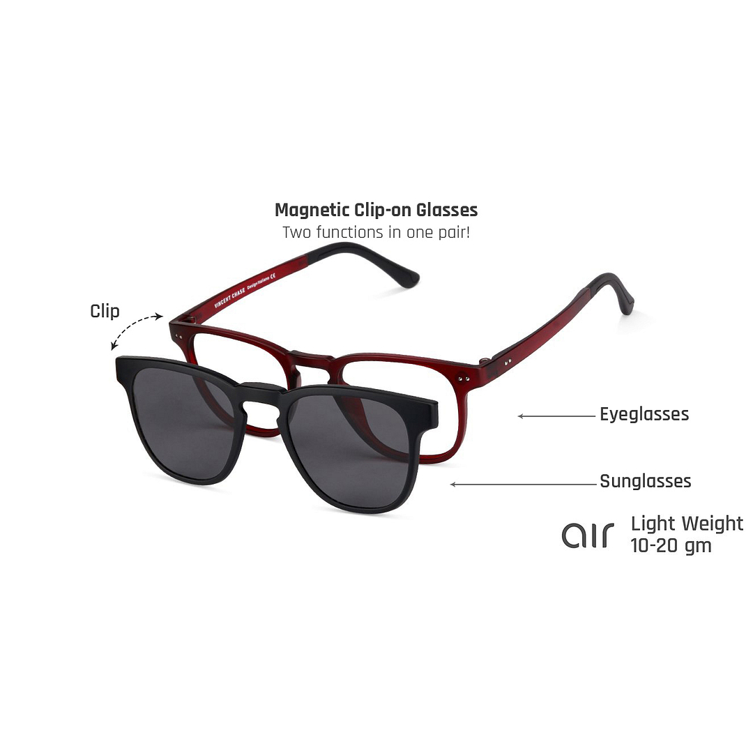 Lenskart Air Online Red Full Rim Square right side