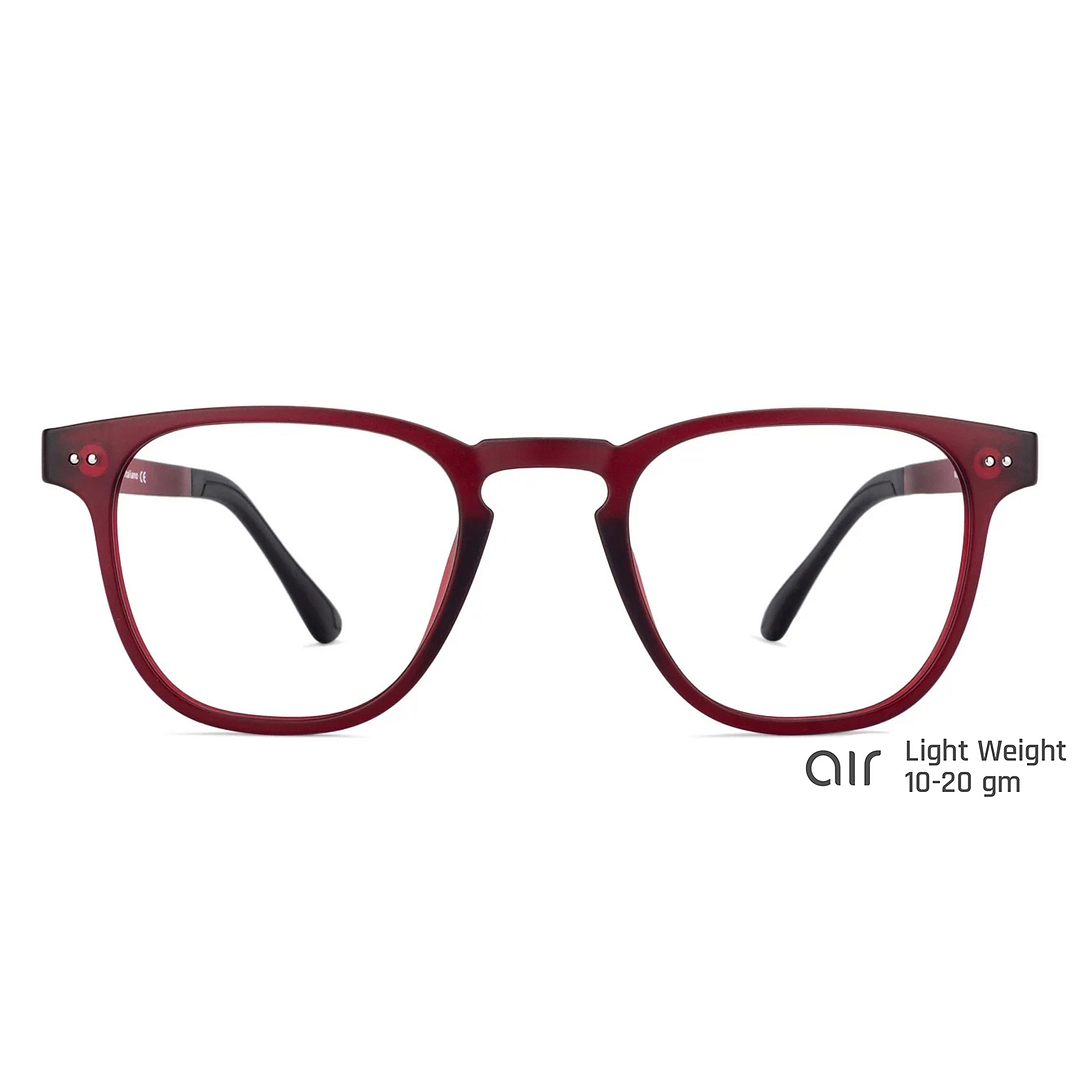 Lenskart Air Online Red Full Rim Square left side