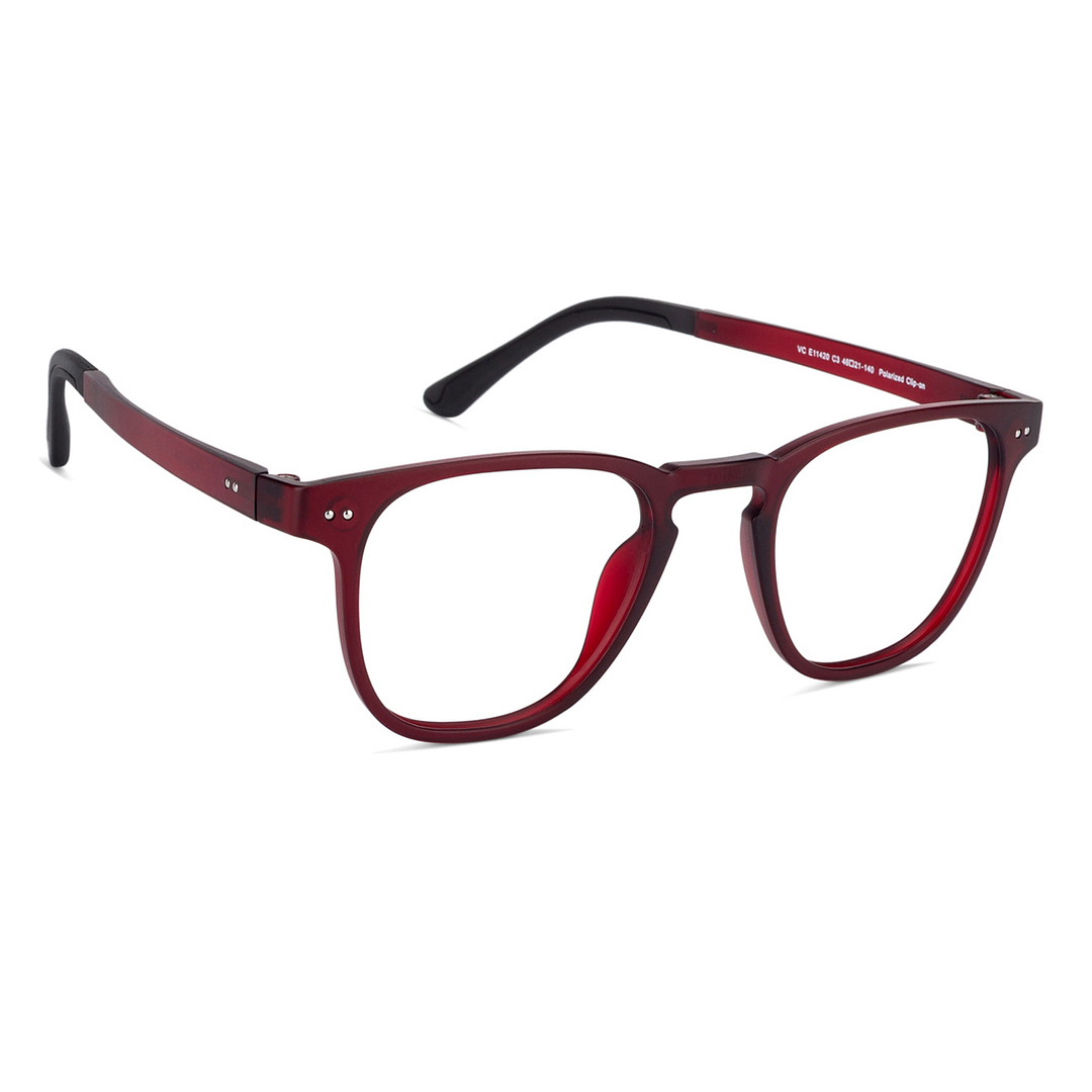 Lenskart Air Online Red Full Rim Square left side
