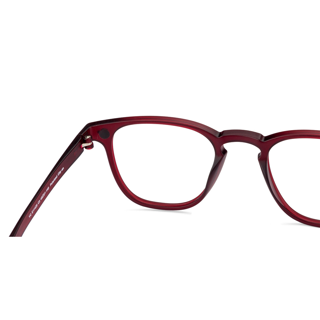 Lenskart Air Online Red Full Rim Square left side