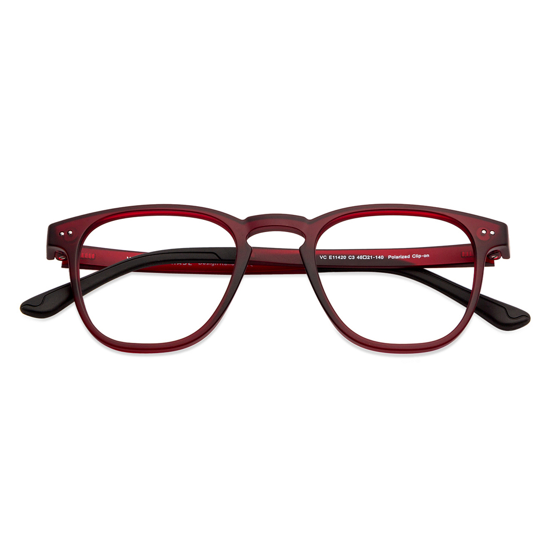 Lenskart Air Online Red Full Rim Square left side