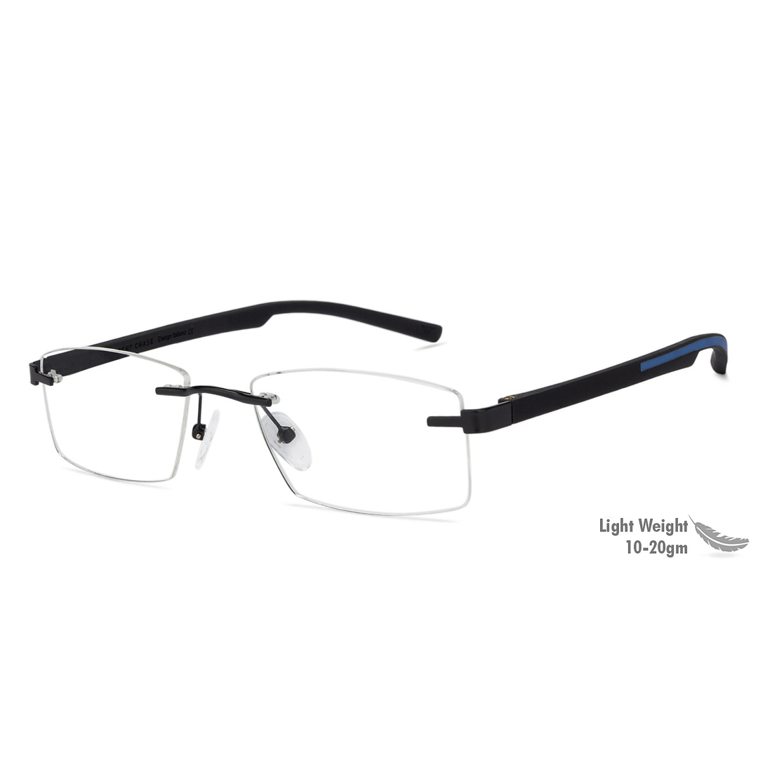 Lenskart Air Online Black Rimless Rectangle right side