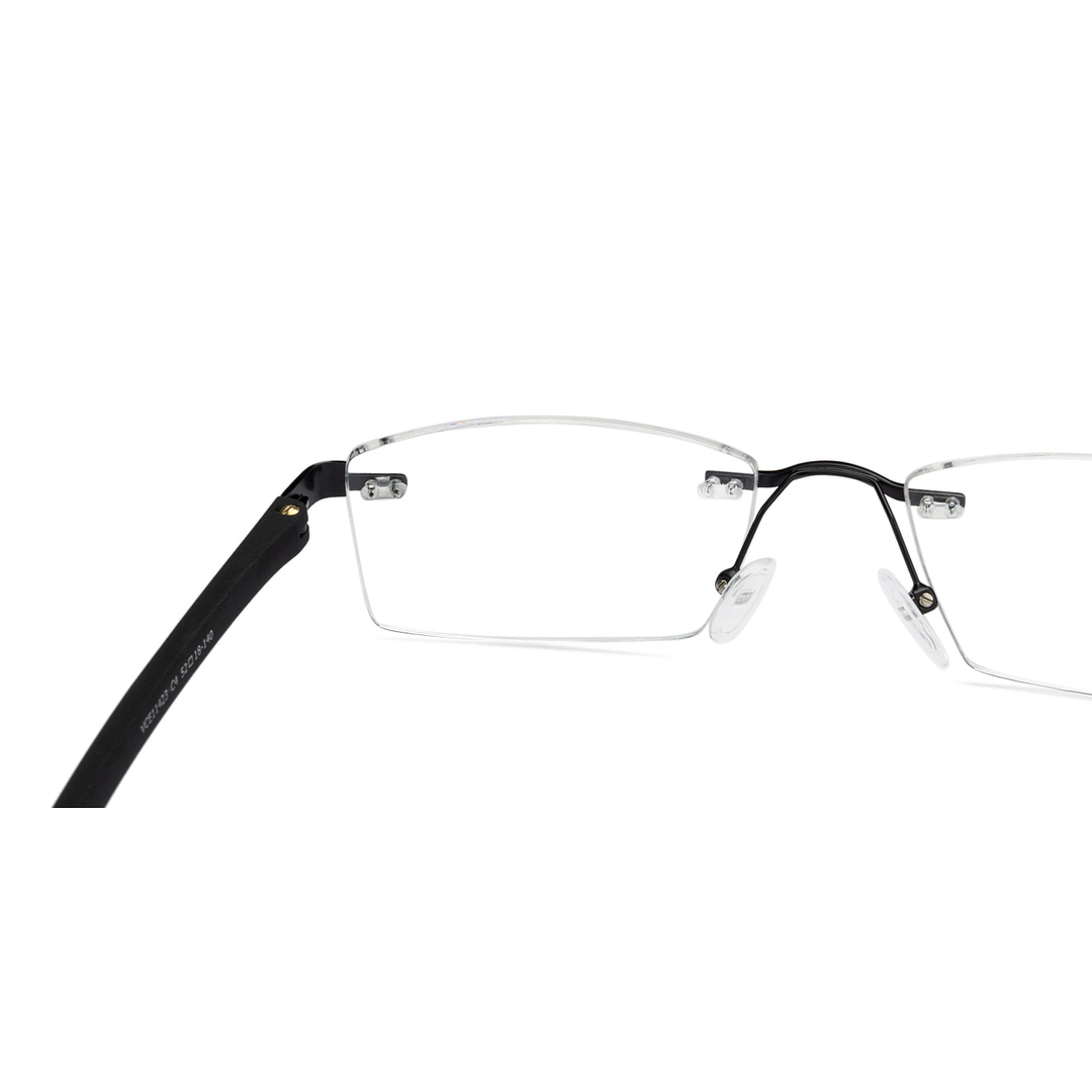 Lenskart Air Online Black Rimless Rectangle left side