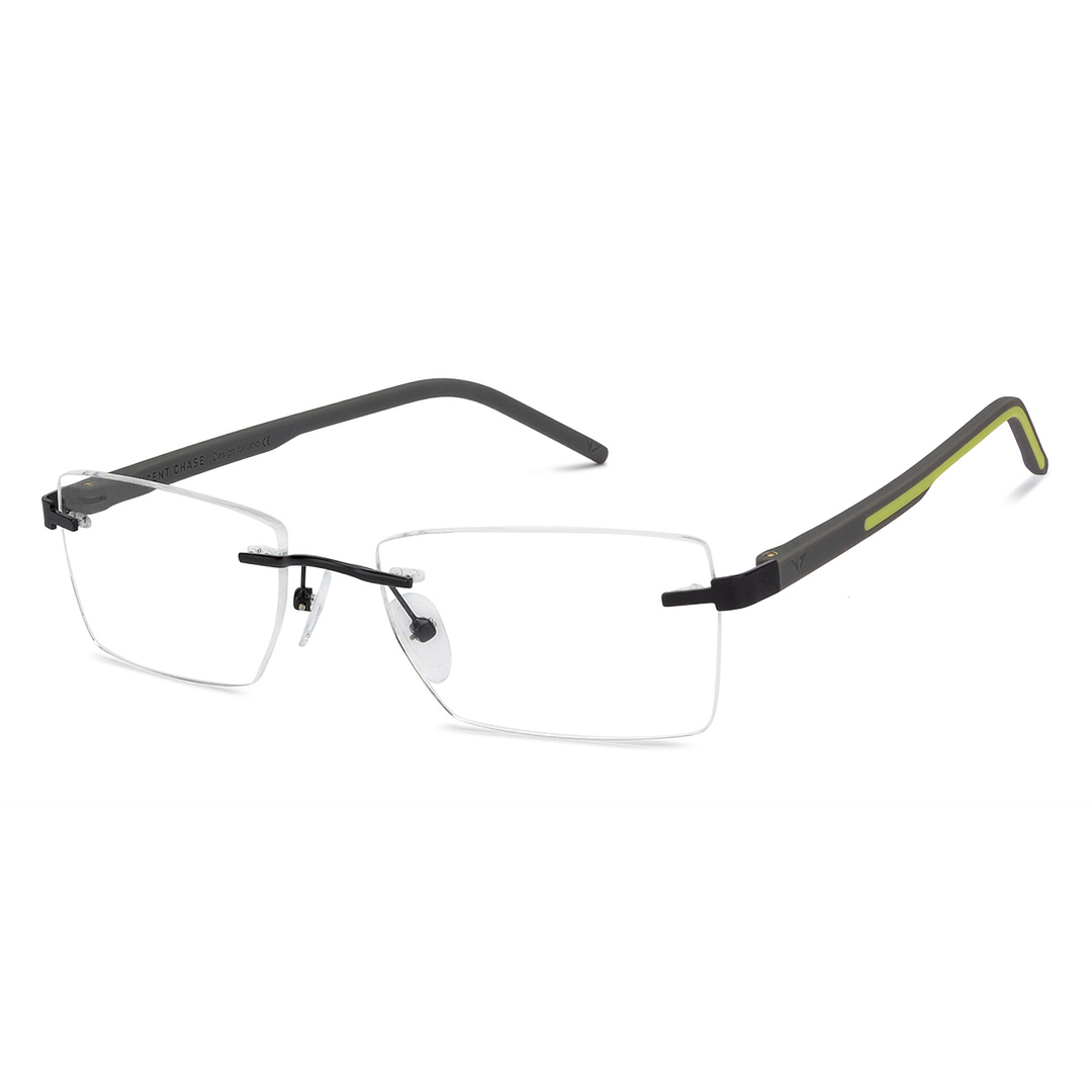 Lenskart Air Online Black Rimless Rectangle right side