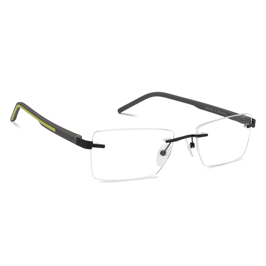 Lenskart Air Online Black Rimless Rectangle left side