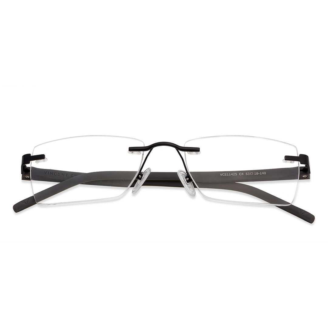 Lenskart Air Online Black Rimless Rectangle right side