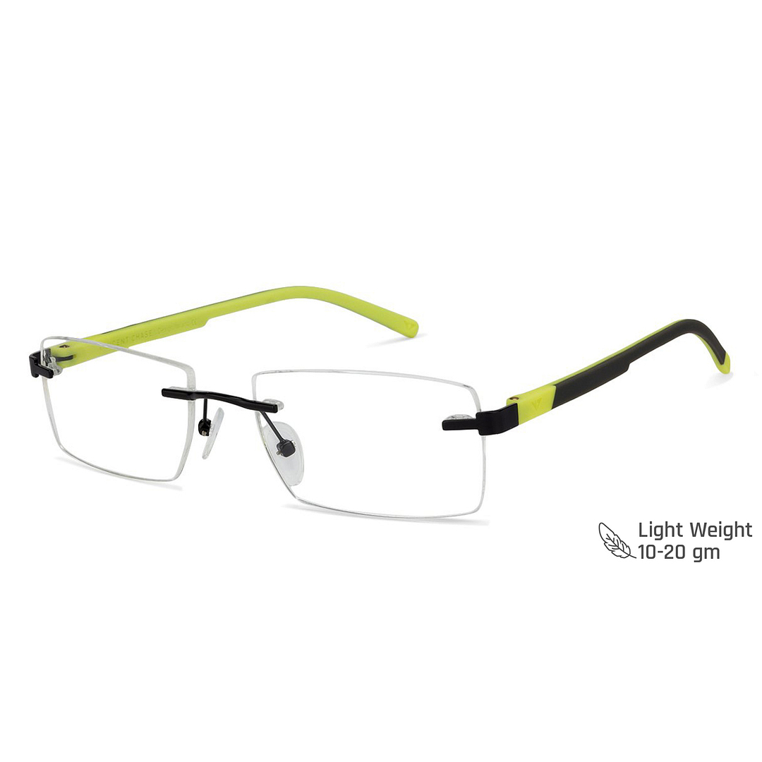 Lenskart Air Online Black Rimless Rectangle right side