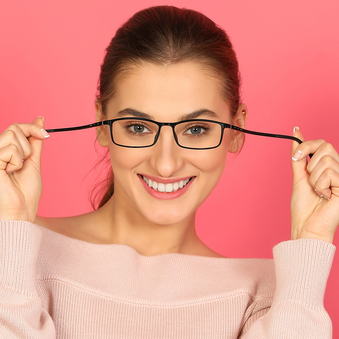 Lenskart Air Online Black Full Rim Rectangle right side