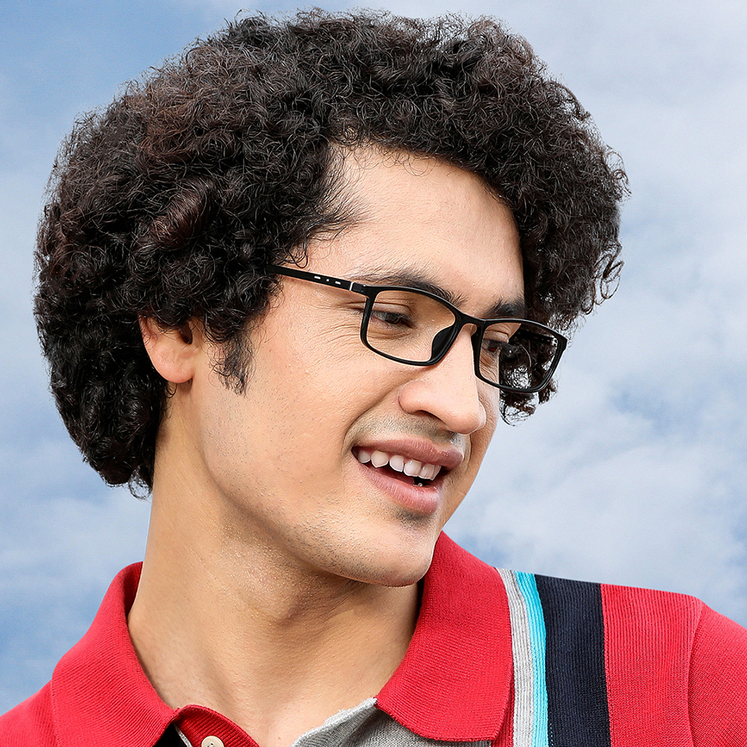 Lenskart Air Online Black Full Rim Rectangle right side