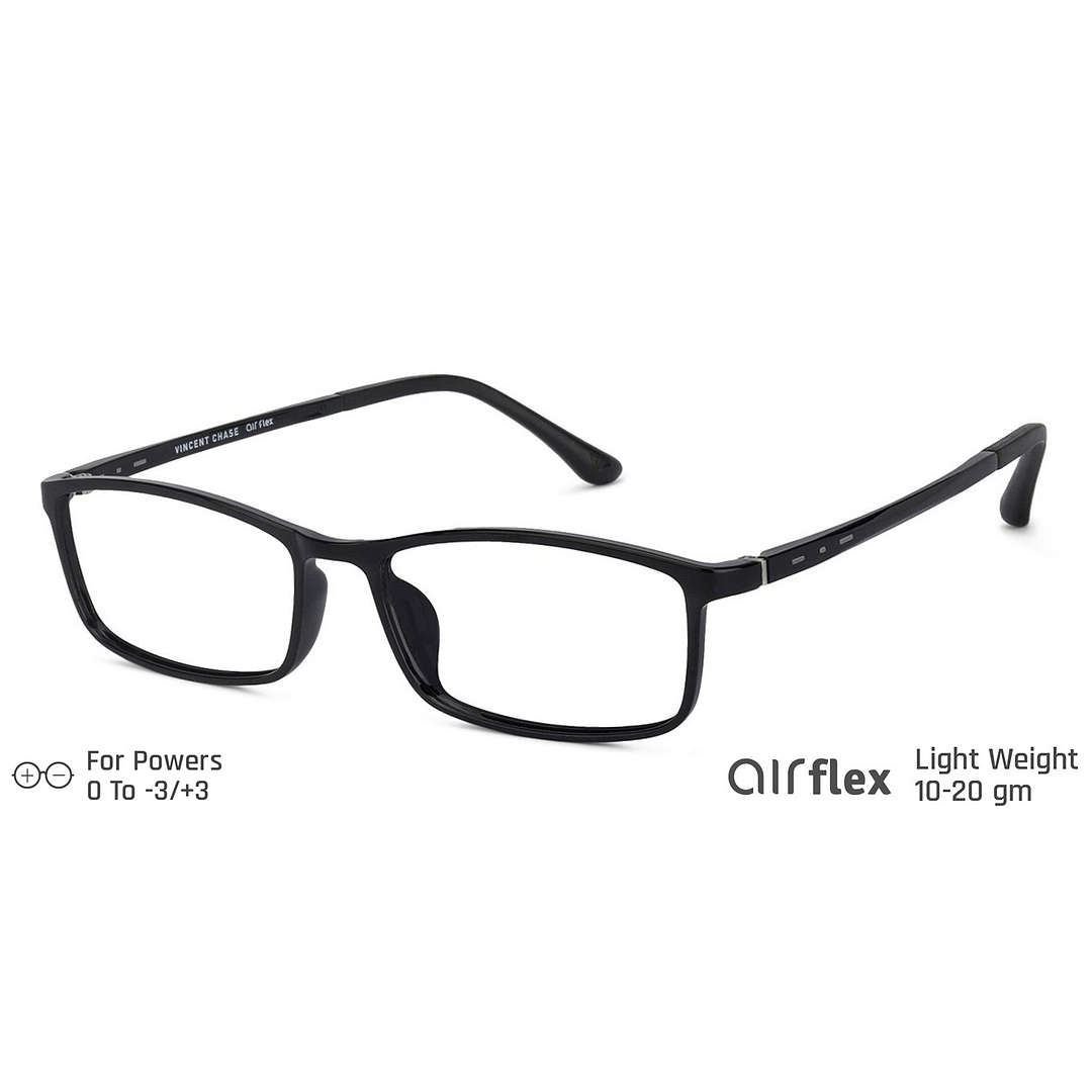 Lenskart Air Online Black Full Rim Rectangle left side
