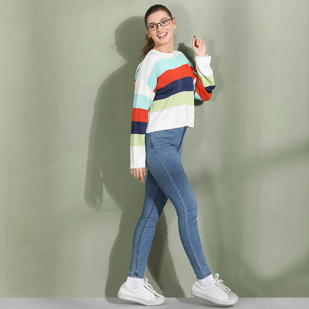 Lenskart Air Online Sky Blue Full Rim Rectangle left side
