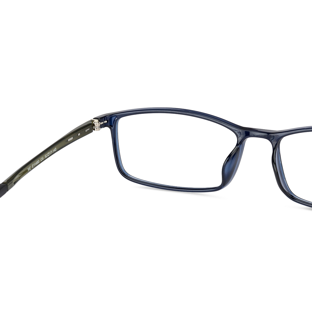 Lenskart Air Online Sky Blue Full Rim Rectangle left side