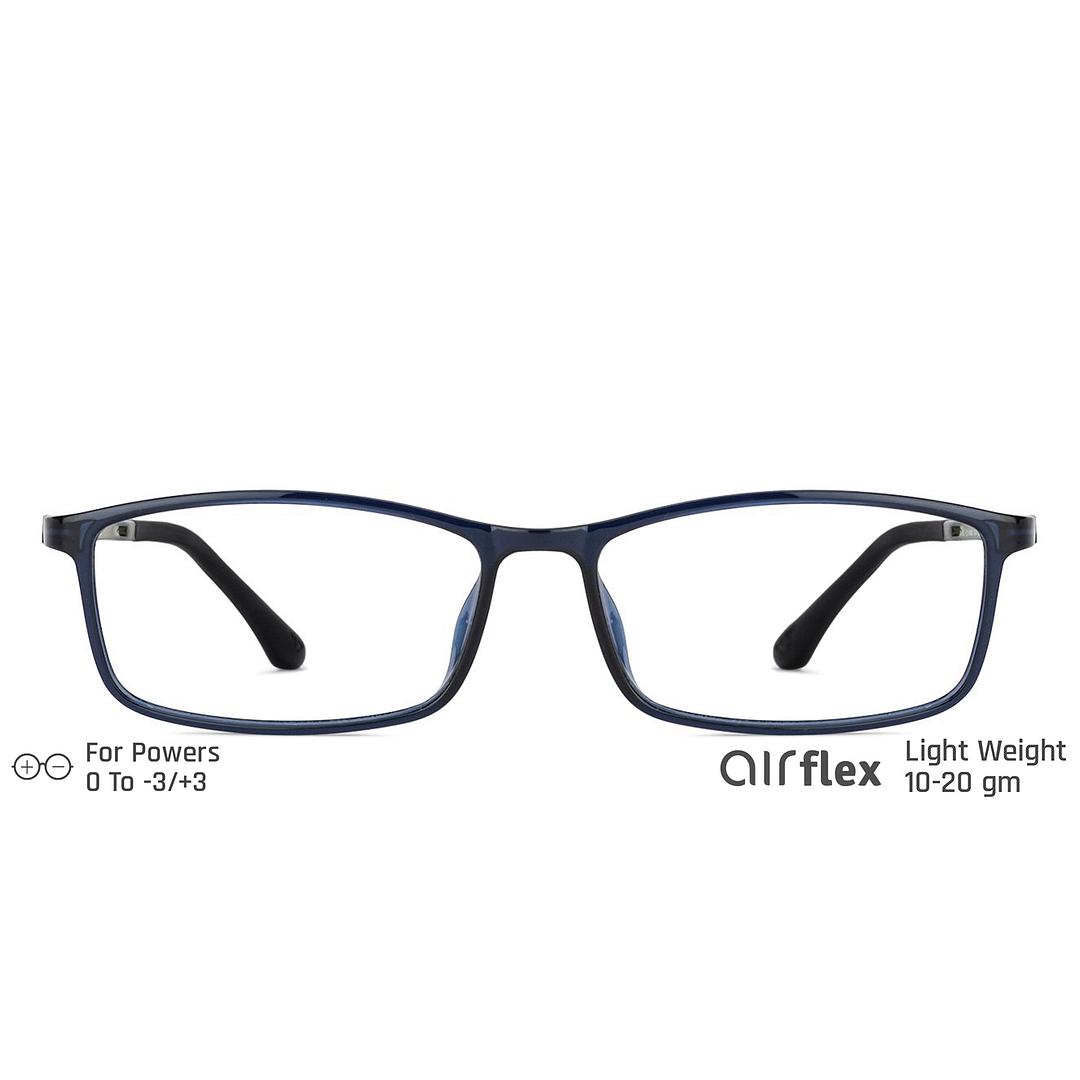 Lenskart Air Online Sky Blue Full Rim Rectangle left side