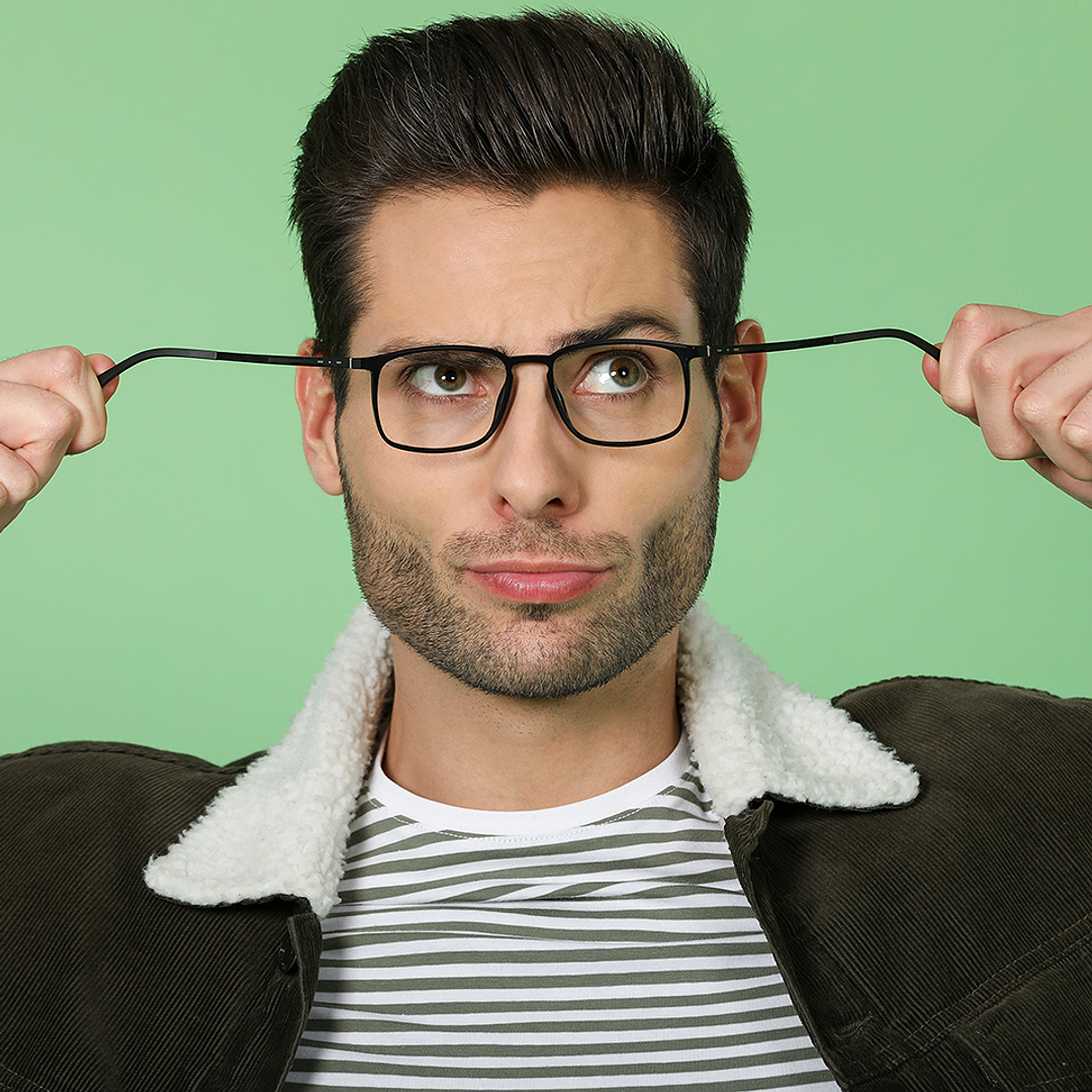 Lenskart Air Black Full Rim Square right side