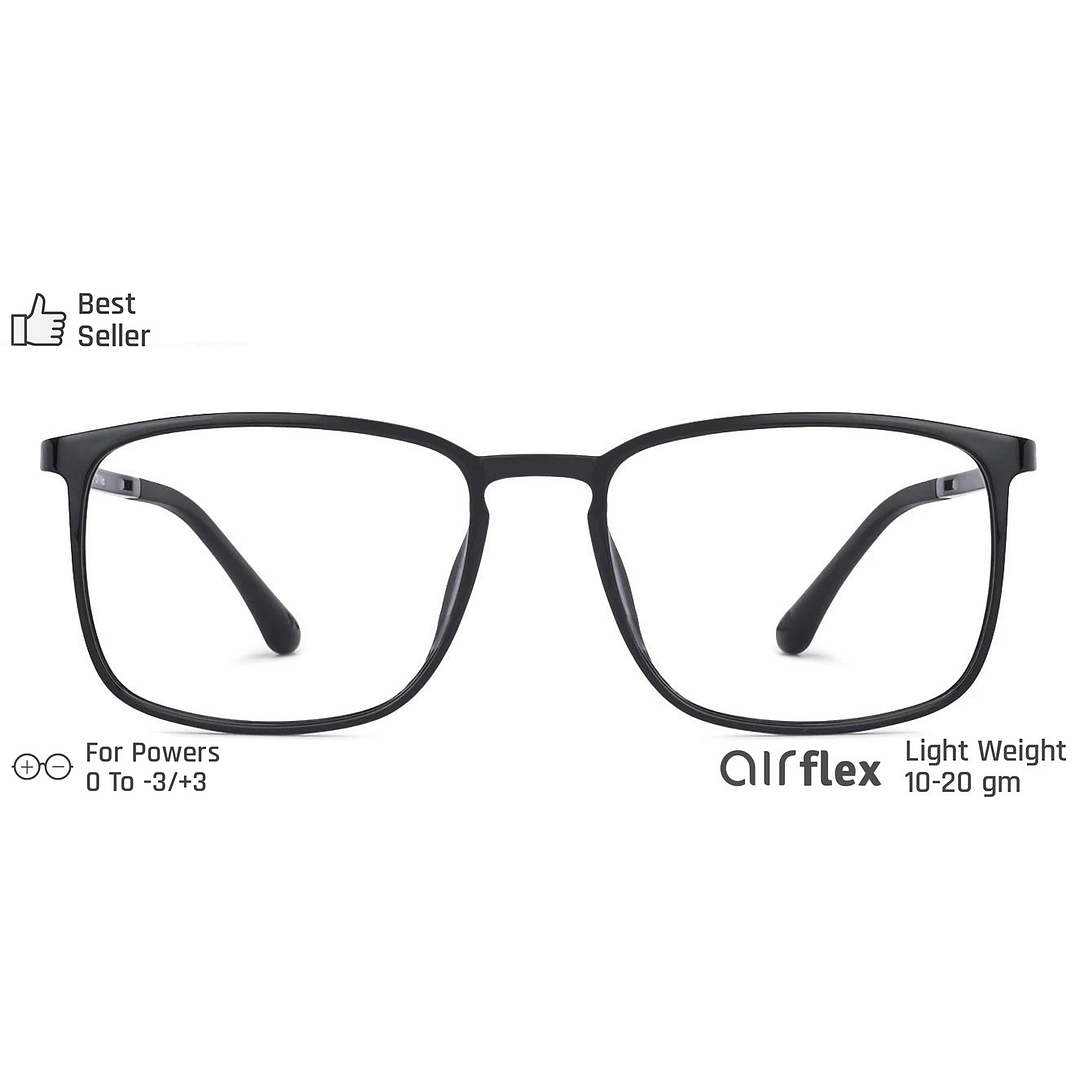 Lenskart Air Black Full Rim Square left side