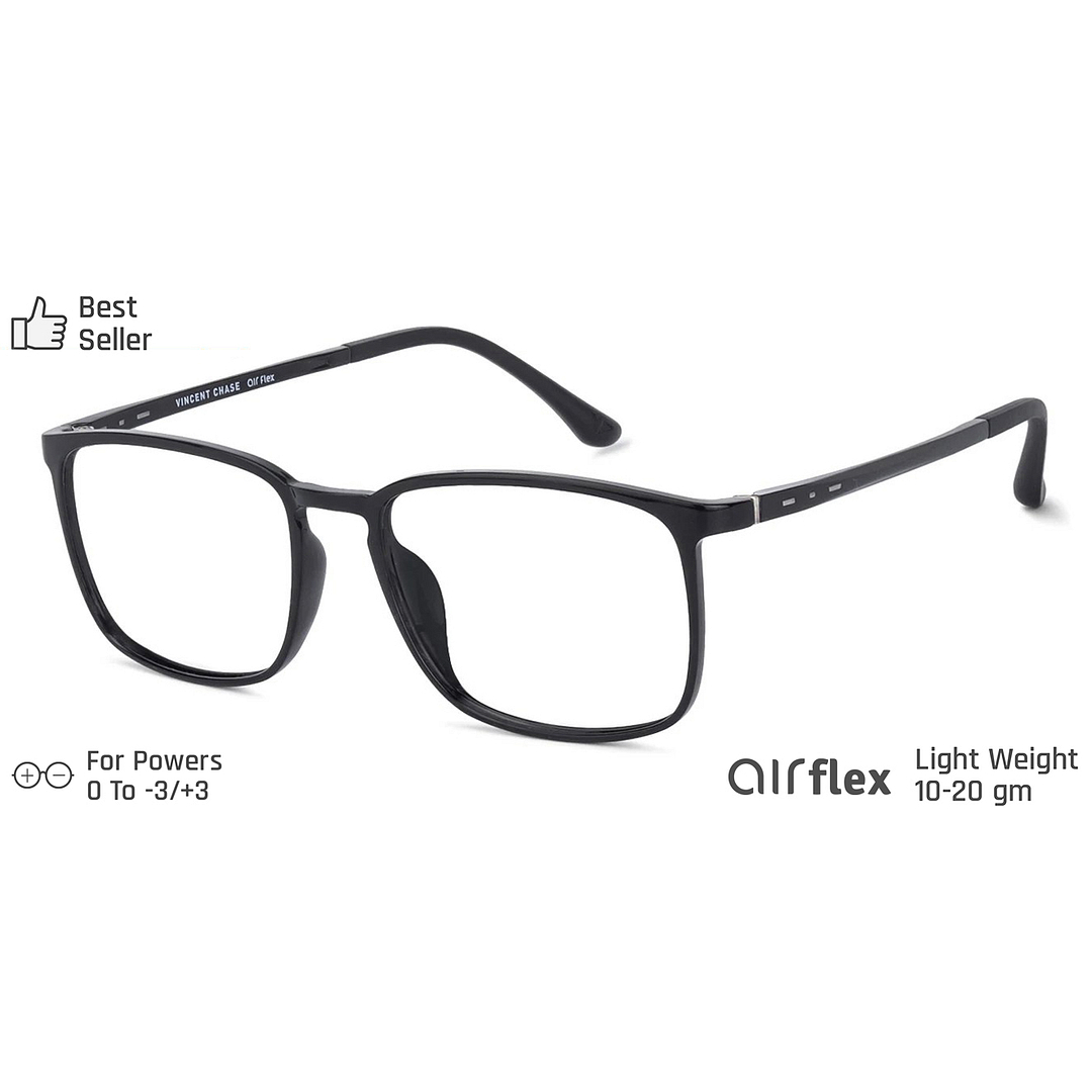 Lenskart Air Black Full Rim Square left side