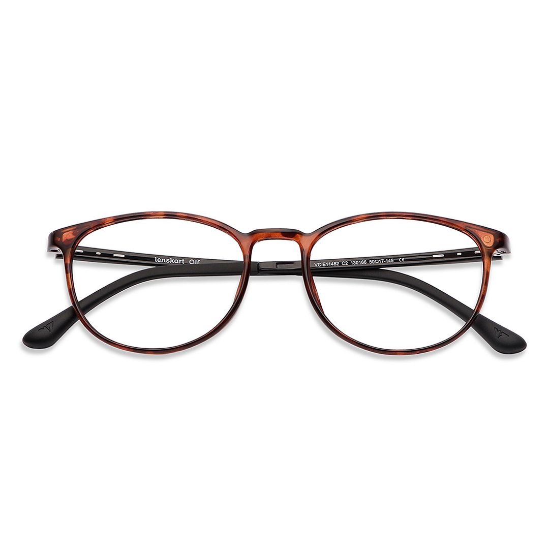 Lenskart Air Light Brown Full Rim Round right side