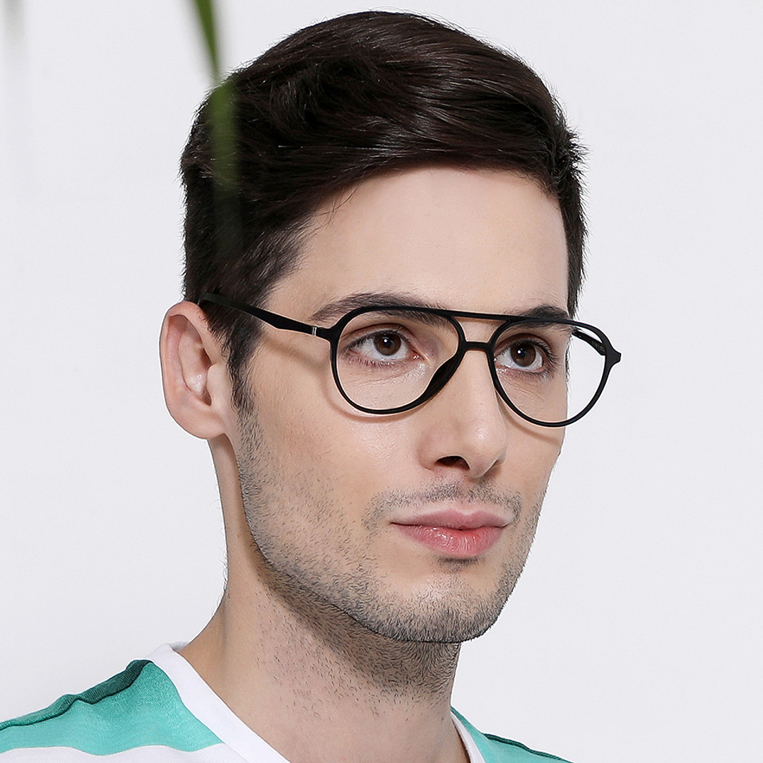 Lenskart Air Online Black Full Rim Aviator right side