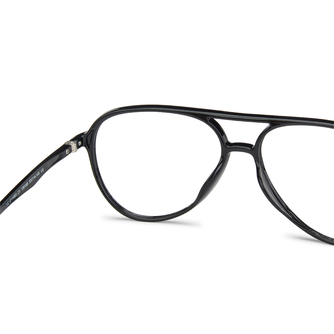 Lenskart Air Online Black Full Rim Aviator left side