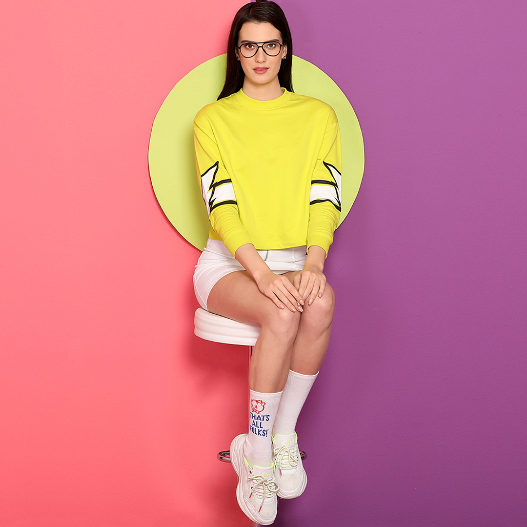 Lenskart Air Online Sky Blue Full Rim Aviator left side