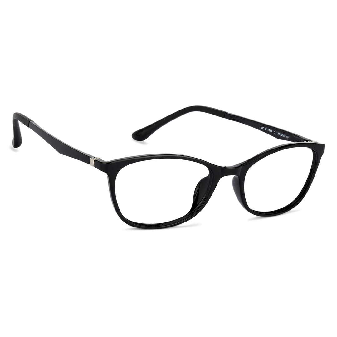 Lenskart Air Black Full Rim Cat Eye left side