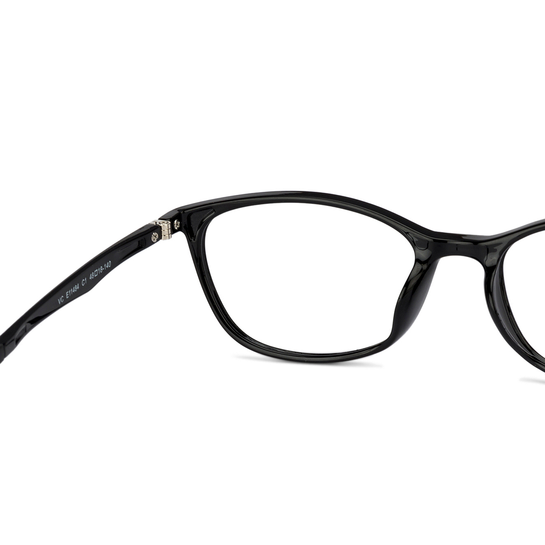 Lenskart Air Black Full Rim Cat Eye left side