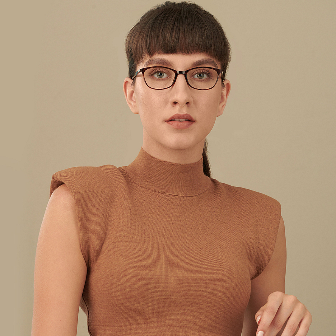 Lenskart Air Light Brown Full Rim Cat Eye right side