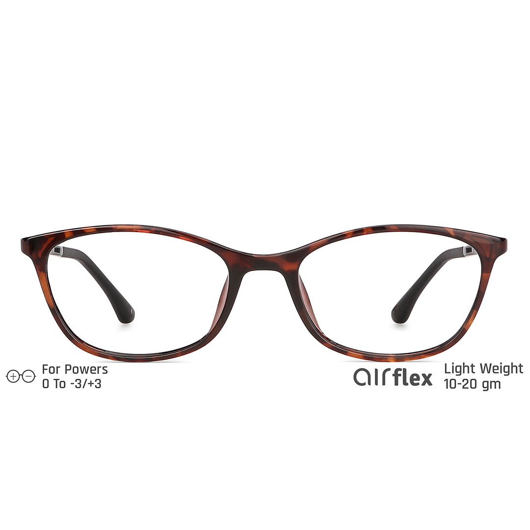 Lenskart Air Light Brown Full Rim Cat Eye left side