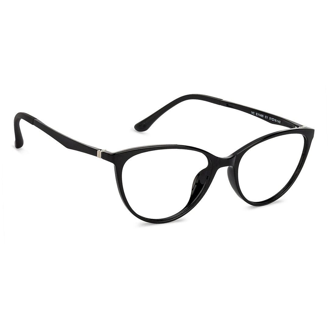 Lenskart Air Online Black Full Rim Cat Eye left side