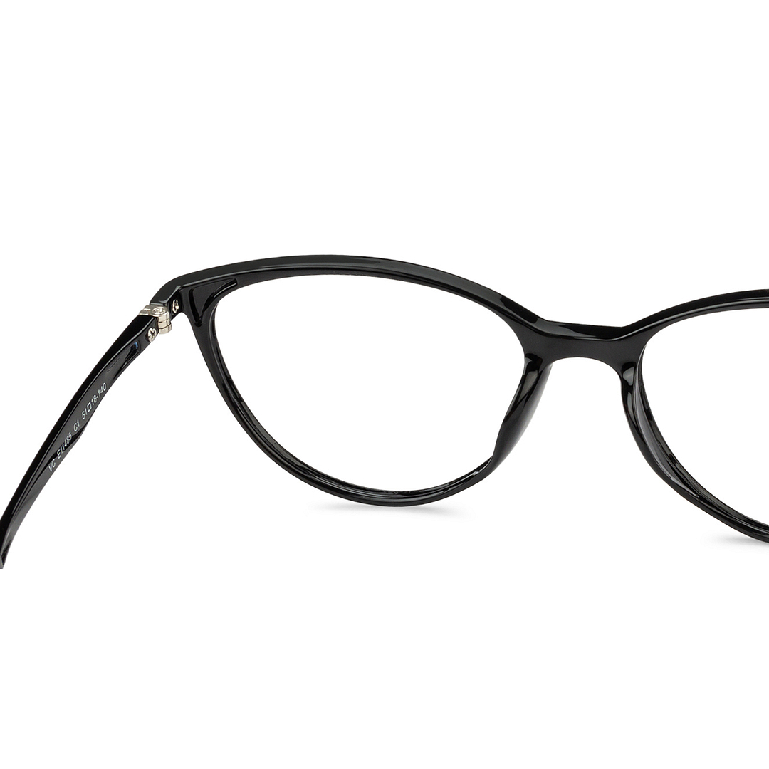 Lenskart Air Online Black Full Rim Cat Eye left side