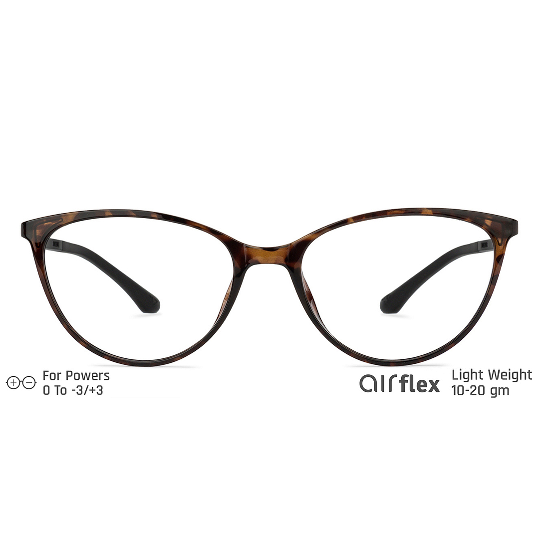 Lenskart Air Online Tortoise Full Rim Cat Eye left side